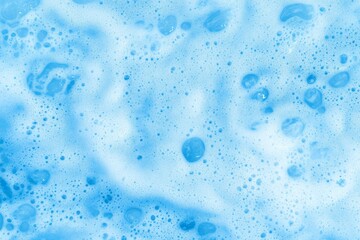 Poster - Close-up of turquoise ocean water highlights captivating foam and splash patterns, demonstrating nature's artistry in an abstract design with ample copy space