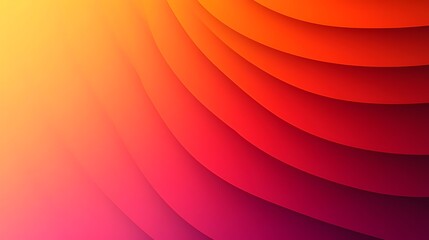 Wall Mural - A vibrant abstract background featuring swirling waves of orange and pink hues, creating a warm and dynamic visual effect that evokes energy and creativity.