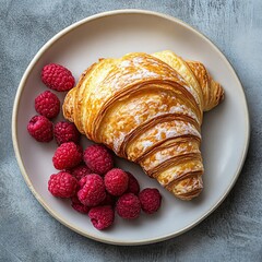 Wall Mural - Crusty pastry with berries