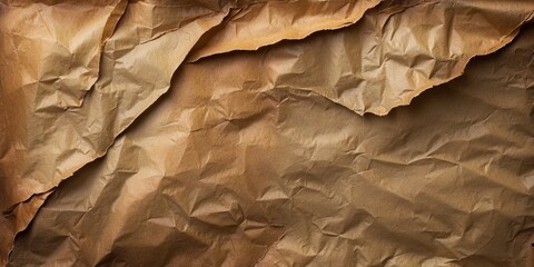 Vintage brown paper with distinct texture and folds.