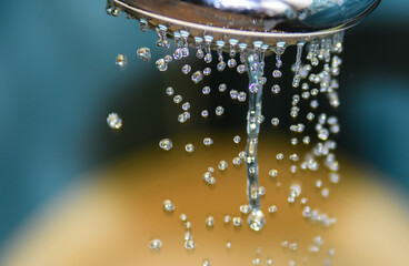 Droplets from a shower in frozen time