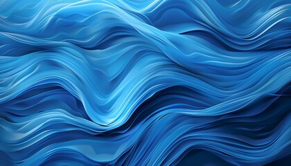 Wall Mural - abstract blue smoke on black background. 3d rendering, 3d illustration.