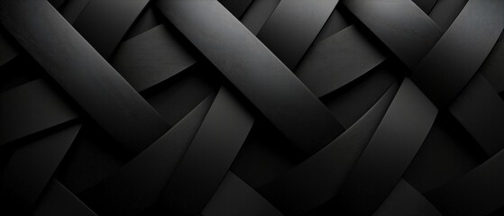 Sticker - black and white abstract background with various woven textures for creative design projects