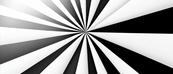 Sticker - black and white abstract background with radiating stripes in dynamic pattern for creative design us