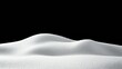 © oksa_studio - Snow covering ground with black background forming undulating surface