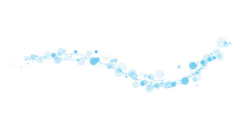 Wall Mural - blue curved light line, rope, spiral, tape. smooth festive blue line with light effects. light blue 