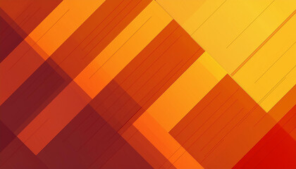 Wall Mural - orange abstract background with square shapes. geometric design elements. dynamic shapes. modern con