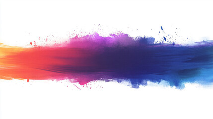 Wall Mural - Vivid abstract paint splash blending red, blue, and purple hues, artistic color explosion symbolizing creativity and energy