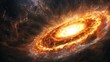© kaiserseeing - Bright Galactic Explosion in Deep Space with Vibrant Colors