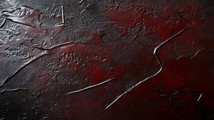 Wall Mural - Dark red textured wall background