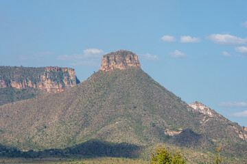 Wall Mural - View of Morro do Saca Trapo (Saca Trapo Hill) at Jalapão State Park - Tocantins, Brazil