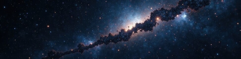 Wall Mural - dark space with twinkling silver stars and flecks of grey matter, stars, grey, black