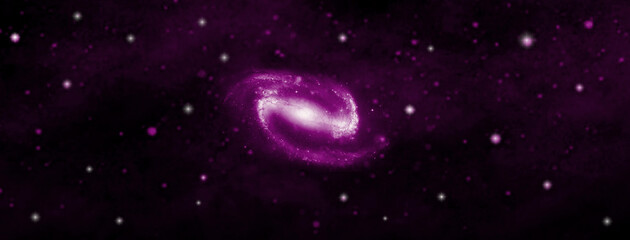 Wall Mural - galaxy in a free space.