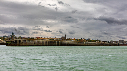 The harbor of Dieppe in the Normandy