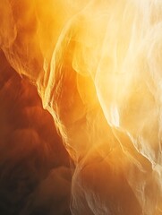 Poster - Golden Silk Drape with Draped Fabric Texture and Flowing Light Detail : Generative AI