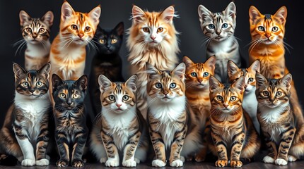 Naklejka na meble cats