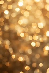 Aufkleber - Warm Bokeh Lights Providing a Soft Golden Glow and Creating a Cozy Ambient Atmosphere : Generative AI