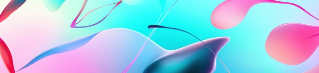 Wall Mural - abstract colorful fluid shapes background.