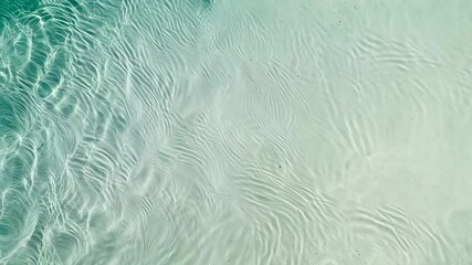 Poster - Tranquil turquoise waters gently rippling, creating mesmerizing light infused patterns reflecting serene summer relaxation and luxurious tropical vacation vibes