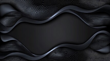 Wall Mural - Dark Waves Abstract Background