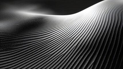 Wall Mural - Desert sand dune texture, abstract lines, monochrome, background