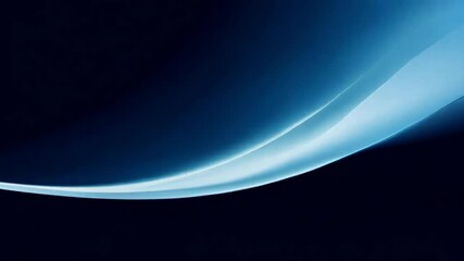 Wall Mural - smooth flowing blue light wave on dark background