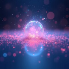 Poster - Cosmic Sphere in the Darkness of Space