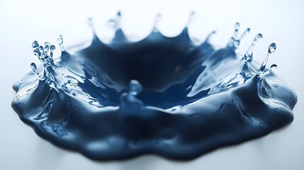 Poster - Captivating image of a frozen moment in time showcasing the mesmerizing beauty and power of a dynamic splash of water droplets  The abstract