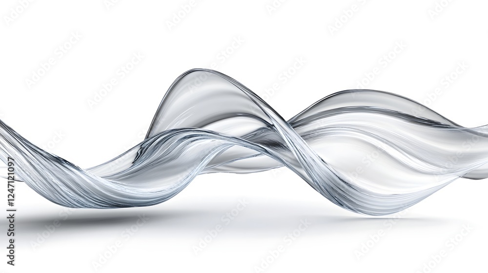 Elegant and dynamic abstract background with fluid curving waves and ...