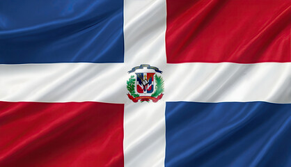 Wall Mural - Dominican Republic flag for national Day or Independence Day of Dominican Republic