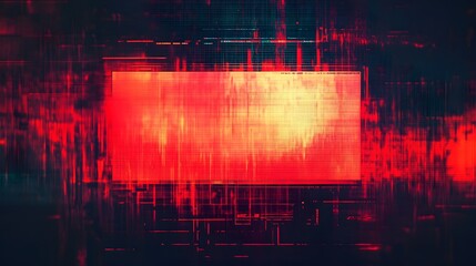 Poster - Futuristic digital landscape with vibrant neon lights abstract geometric patterns and a dynamic luminous and visually striking appearance  This image evokes a sense of technology energy