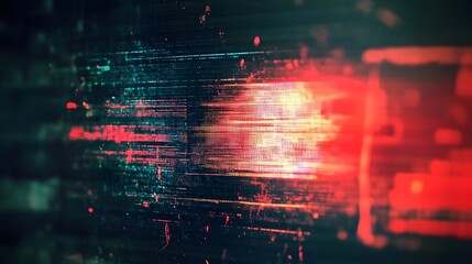 Aufkleber - Mesmerizing abstract background with a fiery digital explosion featuring vibrant fractured patterns radiant chromatic glow and pulsating kaleidoscopic light effects  The image creates a futuristic