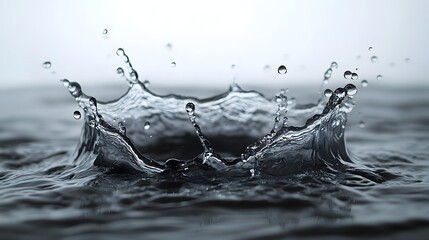 Leinwandbilder - Powerful Water Splash Capturing the Dynamic Movement and Refreshing Energy of Liquid Flow  This abstract image showcases the captivating beauty and raw power of water in motion