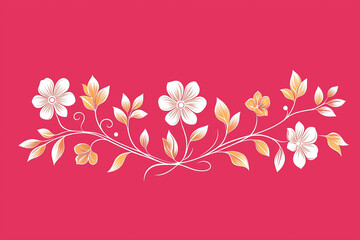 Wall Mural - abstract floral background