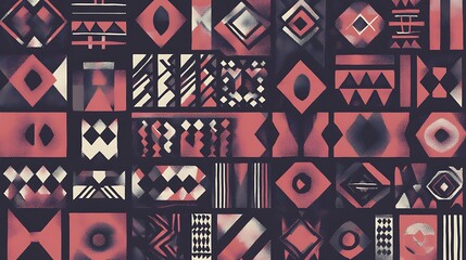 Geometric textile pattern design