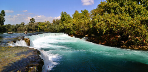 Wall Mural - Manavgat Waterfall, located in Antalya, Turkey, is one of the most touristic places in the country.