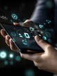 © Johannes - Hand using digital tablet and creative digital SEO interface. Search engine optimization concept. 3D Rendering
