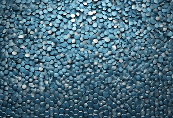 Wall Mural - pattern background blue 2 metal abstract design wave line illustration digital technology wallpaper 