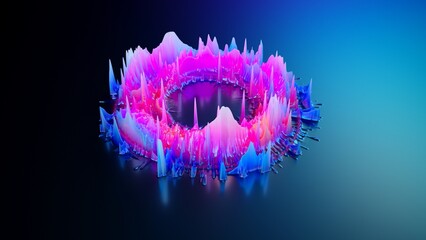 Wall Mural - glow swirl light effect. circular lens flare. abstract rotational lines. power energy element. lumin