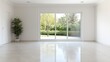 © BROPRADANA - Modern empty room, garden view, sunlight, interior design
