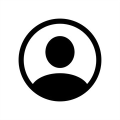 Poster - contact icon vector. user, account, person, symbol, icon, sign, vector 10 eps.