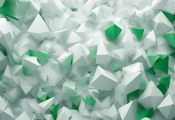 Wall Mural - triangle background triangles template white gradient green abstract simple shapes low poly geometri
