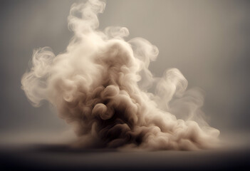 Wall Mural - element realistic smoke effect mist fog cloud abstract isolated light design background flowing stea