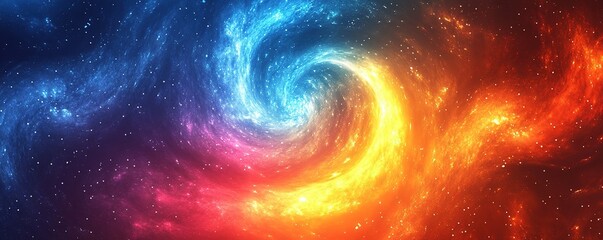 Wall Mural - cosmic swirl event outer space abstract art celestial environment vibrant viewpoint intergalactic co
