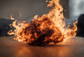 Wall Mural - flame transparent fire background flames burn heat hell energy abstract campfire danger element hot 