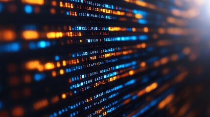Abstract Programming Background with Colorful Source Code Patterns