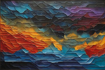 Wall Mural - abstract colorful background