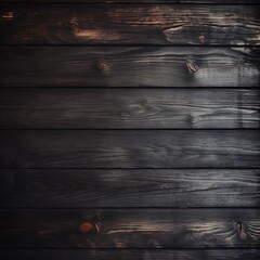 Wall Mural - Abstract black wooden background texture