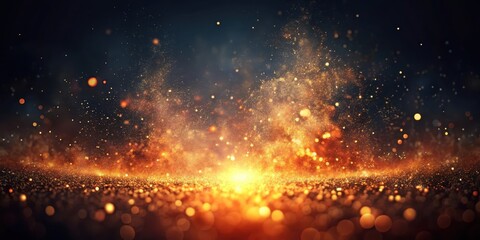 Wall Mural - a mesmerizing display of incandescent particles and shimmering dust, creating a vibrant and energeti