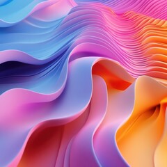 Wall Mural - Abstract colorful waves flowing, digital background, vibrant design, website texture